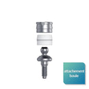 Attachement boule large (Wide) de 1 à 4 mm de hauteur gingivale (parties femelles incluses) - Safe Implant