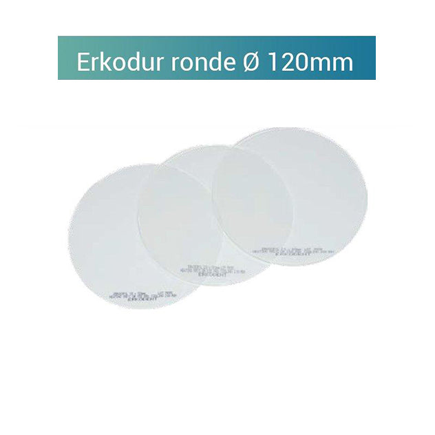 Erkodur transparent - plaque ronde 120mm