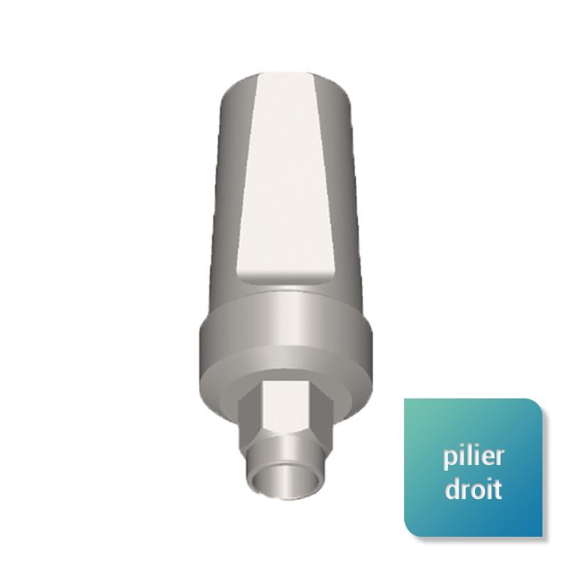 Piliers droits compatibles avec la marque Zimmer Biomet™ modèle  3i Certain™ Ø 3.4, 4.1 et 5 mm - Safe Implant