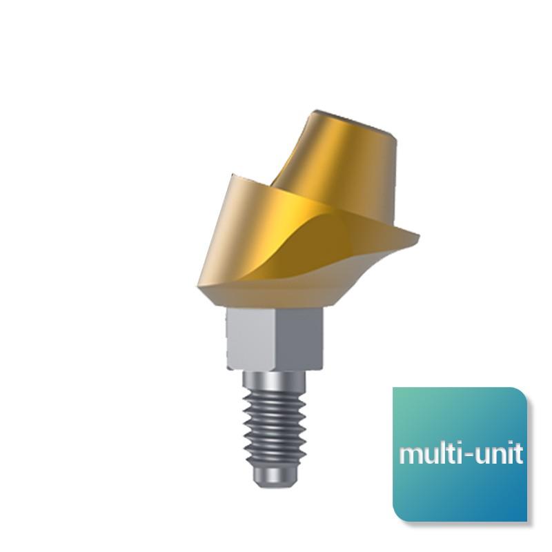 Multi-unit angulés monoblocs 18°,30° & 45° de 1 à 4 mm pour hexagone diam 2.43 mm - Safe Implant