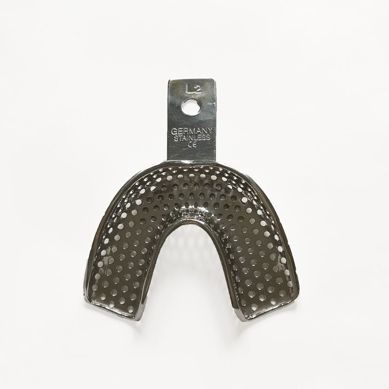 Porte-empreintes perforés en acier inoxydable avec rim lock - Safe Implant