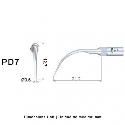 Insert PD7 compatible Satelec - WOODPECKER - Safe Implant